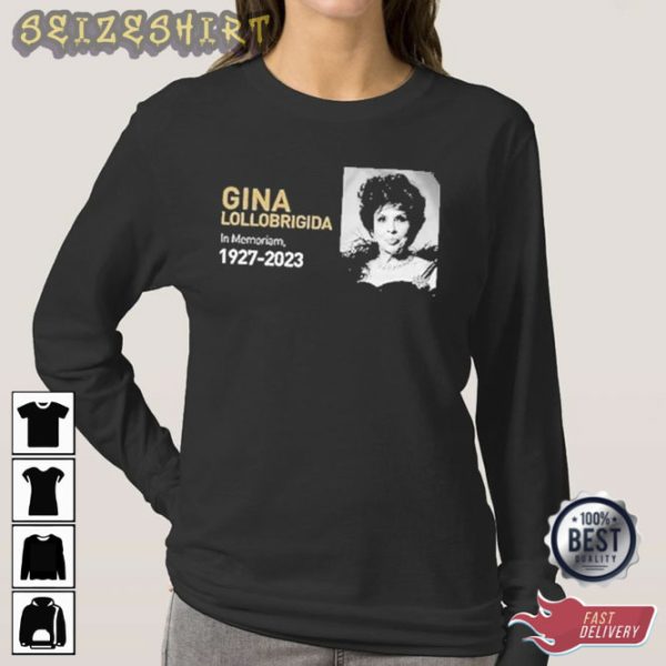 RIP Gina Lollobrigida Vintage Italian Movie Fan Design Sweatshirt