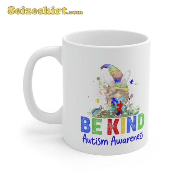 Gnome Autism Easter Bunny Spring Egg Mug