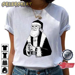 Gothic Santa Claus Xmas Emo Funny Christmas Gift Sweatshirt