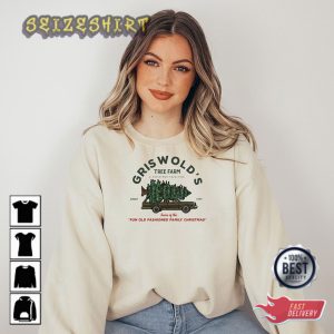 Griswold Co Sweatshirt Christmas Tree Farm Tee