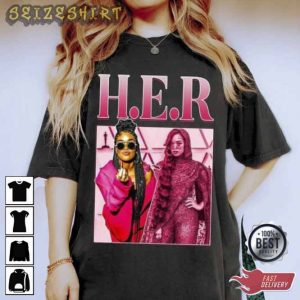 H.e.r Talent Singer Pink Shirt Gift For Fan
