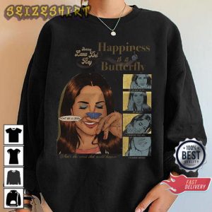 Happiness is a butterfly Lana Del Rey Album Hoodie