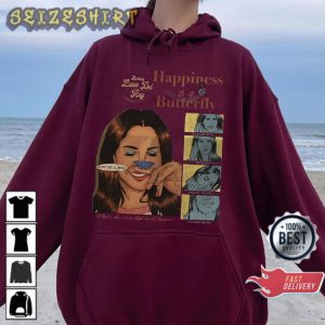 Happiness is a butterfly Lana Del Rey Album Hoodie