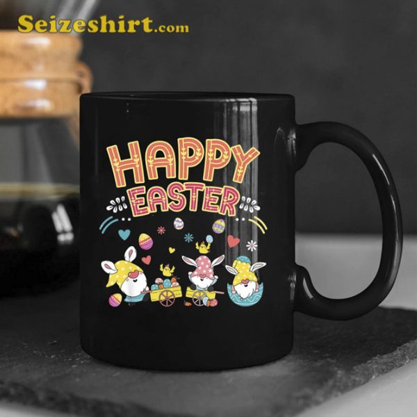 Happy Easter Day Colorful Egg Gnomes Mug