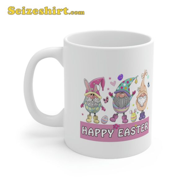 Happy Easter Gnomes Hunting Eggs Mug