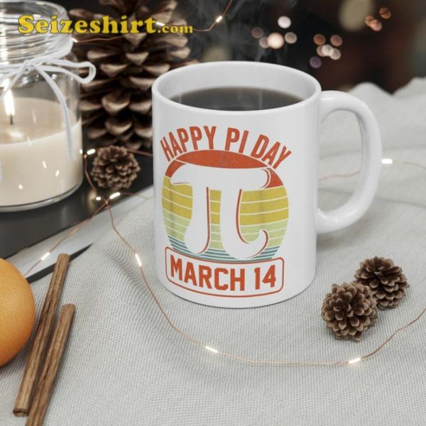 Happy Pi Day 3 14 Student Vintage Retro Math Teacher Mug