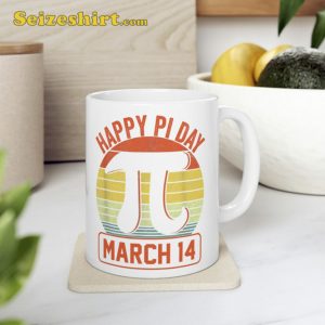 Happy Pi Day 3 14 Student Vintage Retro Math Teacher Mug