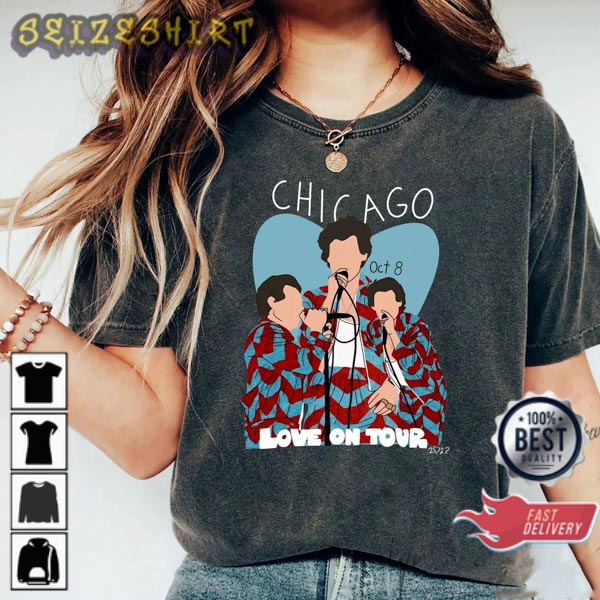 Harry Styles Love On Tour Chicago 2022 Trendy T-Shirt 