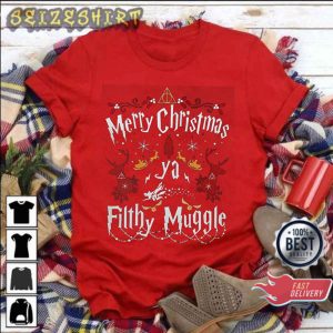 Hogwarts Merry Christmas Ya Filthy Muggle Harry Potter fans Xmas Sweatshirt