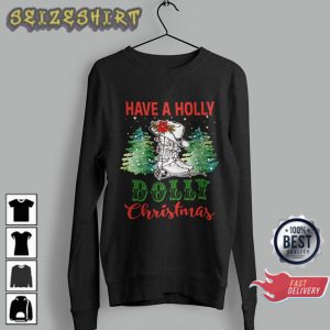 Holly Dolly Christmas Tis the Season To Be Dolly Vintage Sweatshirt