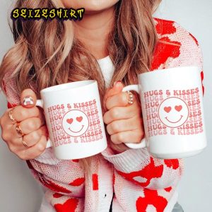 Hugs and Kisses Valentine Coffee Anniversary Mug