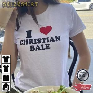 I Love Christian Bale Olivia Rodrigo I Heart Graphic T-Shirt
