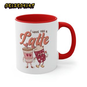 I Love You a Latte Retro Valentine’s Day Coffee Mug