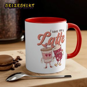 I Love You a Latte Retro Valentine’s Day Coffee Mug