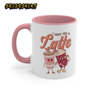 I Love You a Latte Retro Valentine's Day Coffee Mug