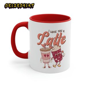 I Love You a Latte Retro Valentine's Day Coffee Mug