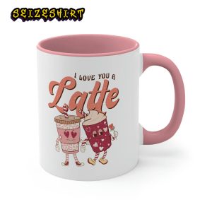 I Love You a Latte Retro Valentine's Day Coffee Mug