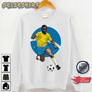 Illustration Pele Art Brazil Football Unisex Graphic Shirt