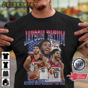 Jayson Tatum Vintage Graphic Boston 90s Retro Basketball T-Shirt