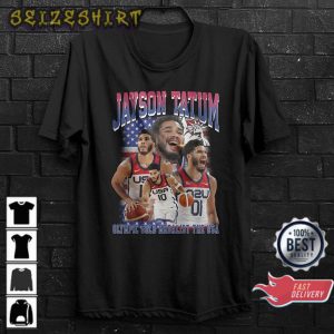 Jayson Tatum Vintage Graphic Boston 90s Retro Basketball T-Shirt