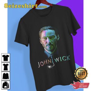 John Wick Fan Art Graphic Tee Shirt Gift for Fan