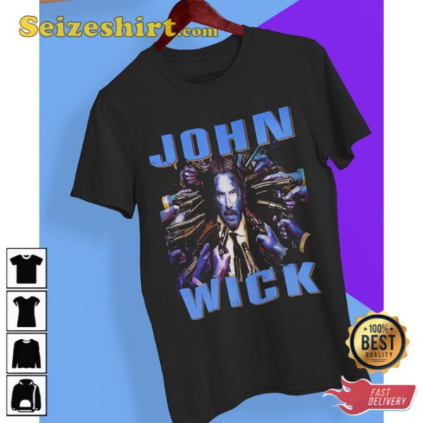 John Wick Fan Art Shirt Action Movie Fan Gift