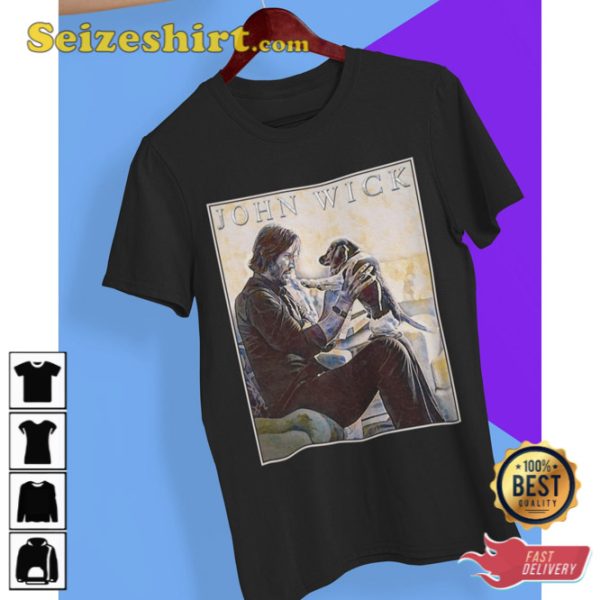 John Wick Movie T-Shirt Fan Art Graphic Tee