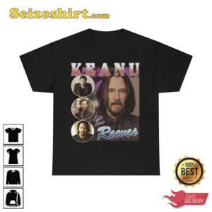 Keanu Reeves Vintage 90s Shirt Fan Made Tee