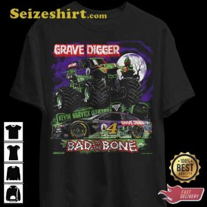 Kevin Harvick Grave Digger Stewart T-shirt