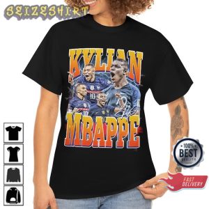 Kylian Mbappe World Cup 2022 Qatar Vintage Graphic T-Shirt