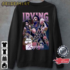 Kyrie Irving Merchandise Playoffs Player Brooklyn Nets Graphic T-Shirt