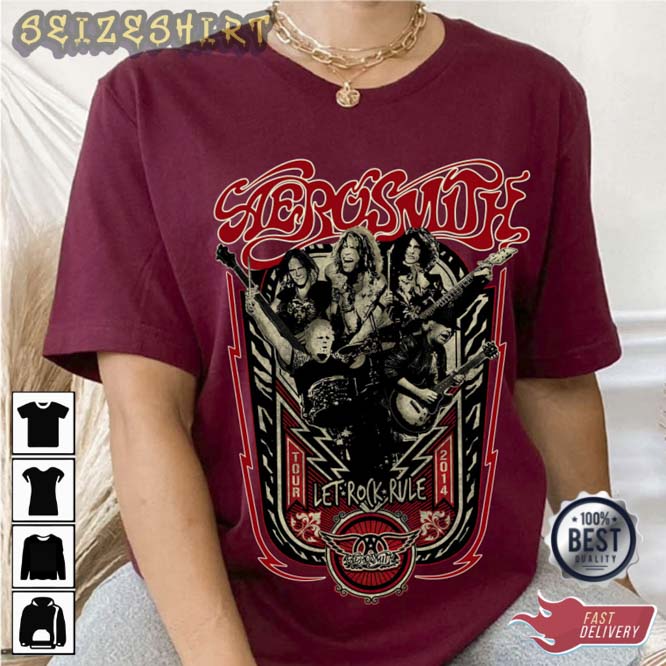 Let Rock Rule Aerosmith Rock Gift for Dad T-Shirt (2)