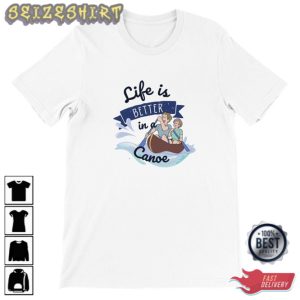 Life Is Better In A Canoe Premium Unisex Crewneck T-shirt