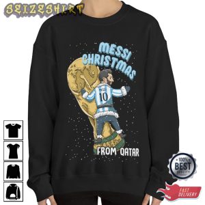 Lionel Messi Argentina World Cup Soccer Messi Christmas Shirt Design