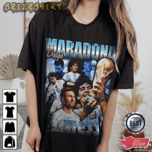 Lionel Messi Diego Maradona Qatar World Cup Shirt