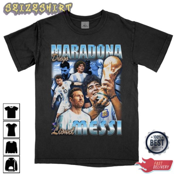 Lionel Messi Diego Maradona Qatar World Cup Shirt