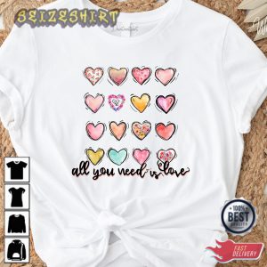 Love Is All You Need Valentines Sweatshirt Design