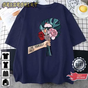 Love Yourself First Art Valentine Day Gift Sweatshirt