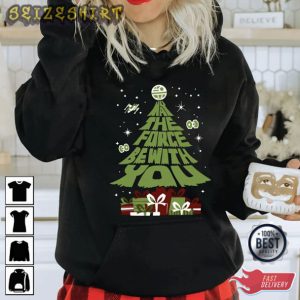 May The Force Be With You Christmas Tree Shirts