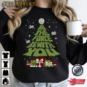 May The Force Be With You Christmas Tree Shirts