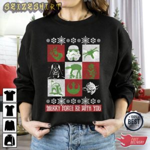 May The Force Be With You Disneyland Christmas T-shirt