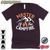 Mens Master Of The Campfire Shirt Funny Camping Short-sleeve t-shirt