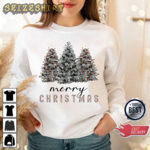 Merry Christmas Family Crewneck Christmas Tree Farm Sweatshirt