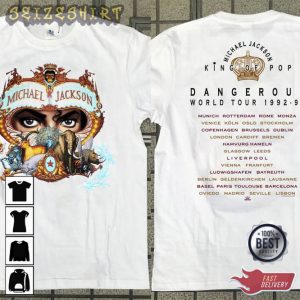 Michael Jackson Dangerous World Tour 1992-93 Vintage T-shirt