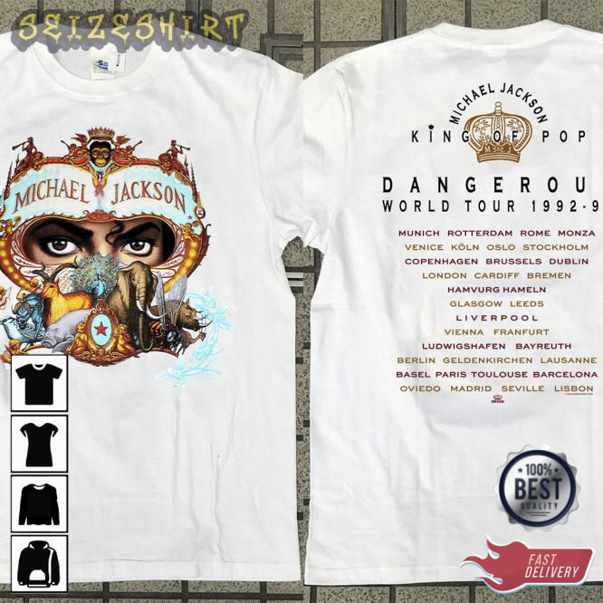 Michael Jackson Dangerous World Tour 1992-93 UK t-shirt (620668)