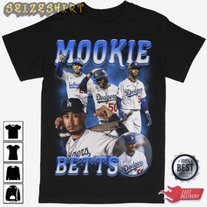 Mookie Betts Los Angeles LA Dodgers Baseball Tee