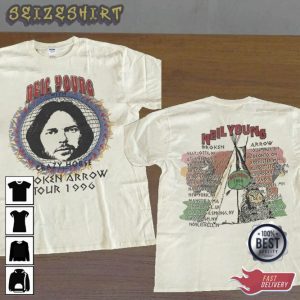 Neil Young Crazy House Broken Arrow Tour 1996 T-shirt (2)