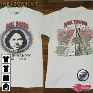Neil Young Crazy House Broken Arrow Tour 1996 T-shirt