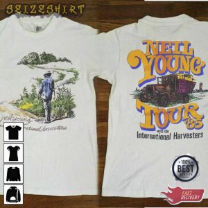 Neil Young Tour 1985 Rock Music Concert Vintage Neil T-Shirt (2)
