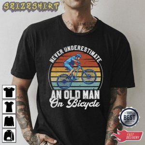 An Old Man On A Bike Shirt Cycling T-shirt